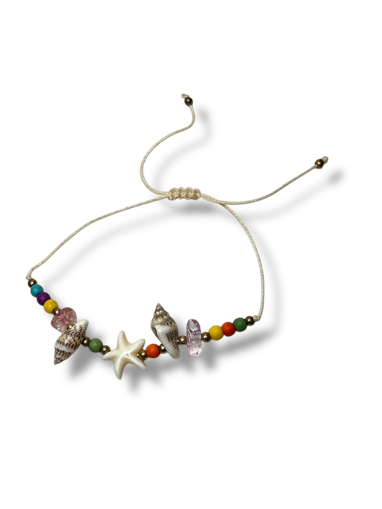Pulsera Marina con Estrella de Mar y Conchas.