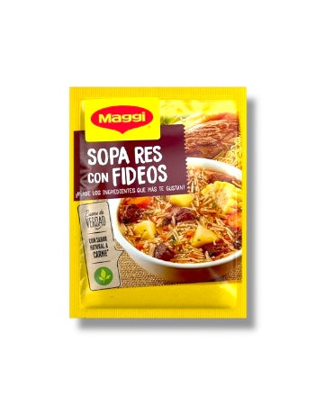 Sopa Res Maggi con fideos