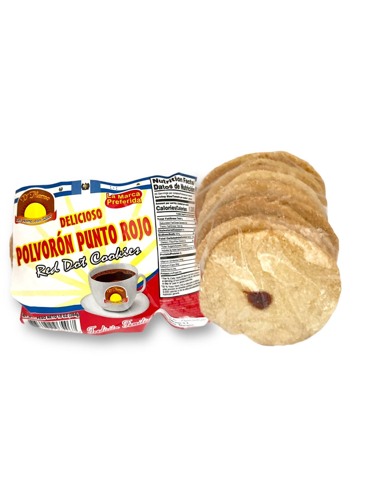 Polvorón punto rojo